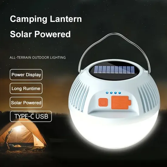 Cuatomization Camping Laternen Wiederaufladbare Notfall Power Bank Taschenlampe Tragbare Handheld Multifunktionale Solar Camping Lichter