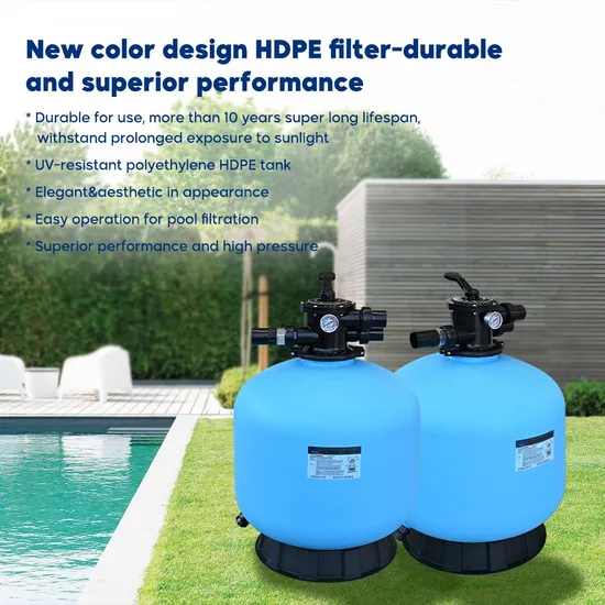 Poolzubehör HDPE-Sandfilter für Schwimmbecken aus Kunststoff