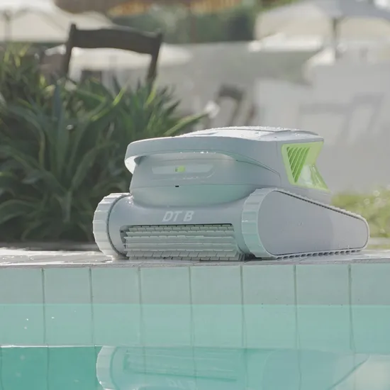 Kabelloser Poolroboter, bis zu 6600 gph, 1614 Quadratfuß, 300 Min. Smart Navigation-Reinigung für die Reinigung von Wand-, Wasserlinien- und Bodenflächen von eingebauten Pools, Pool-Staubsaugerroboter